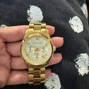 Michael Kors Gold-Tone Chronograph Watch